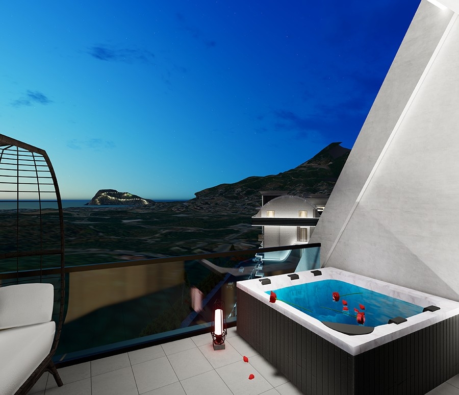 Luxury apartments in a peaceful area