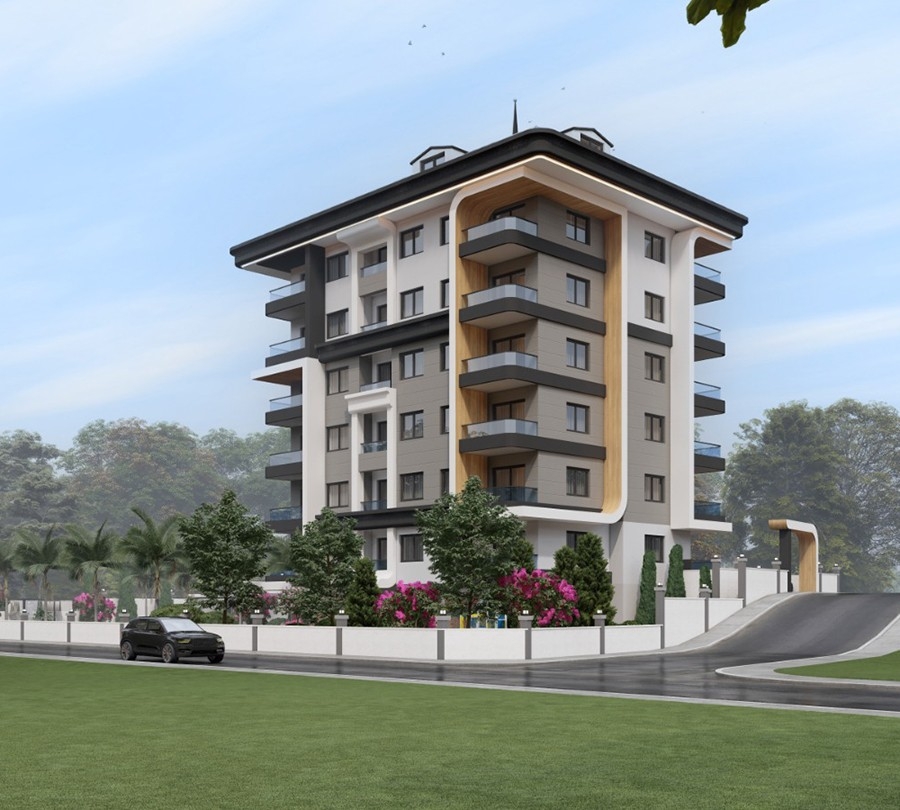 Luxuriöses 1+1 Apartment mit Bergblick in Demirtas, Alanya