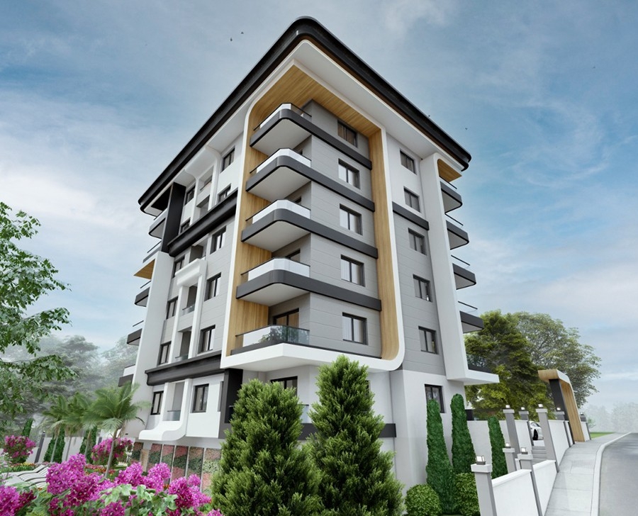 Luxuriöses 1+1 Apartment mit Bergblick in Demirtas, Alanya