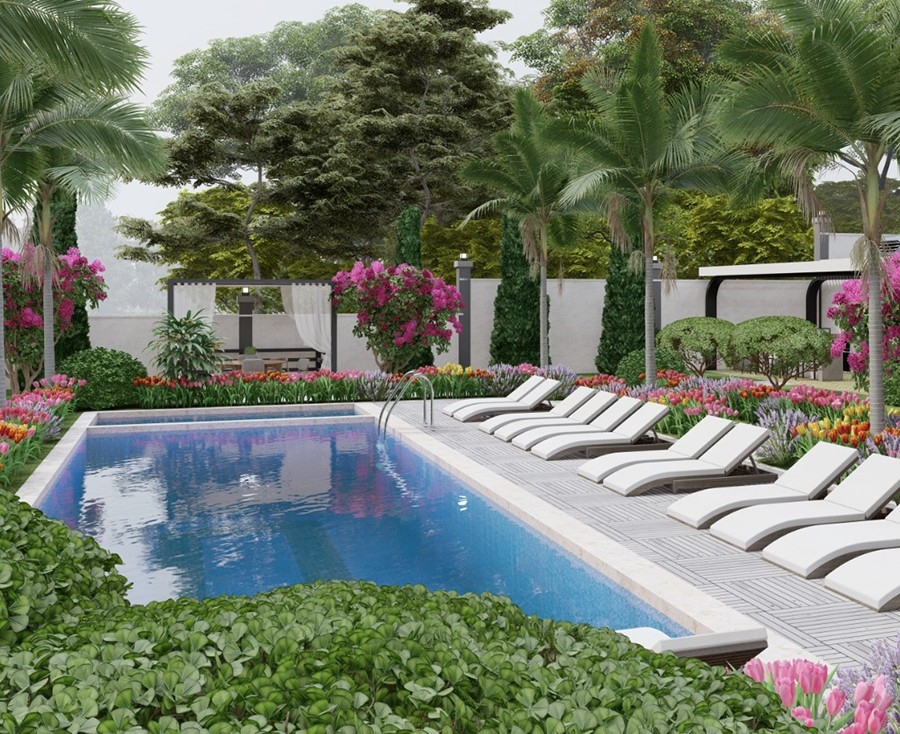 Luxuriöses 1+1 Apartment mit Bergblick in Demirtas, Alanya