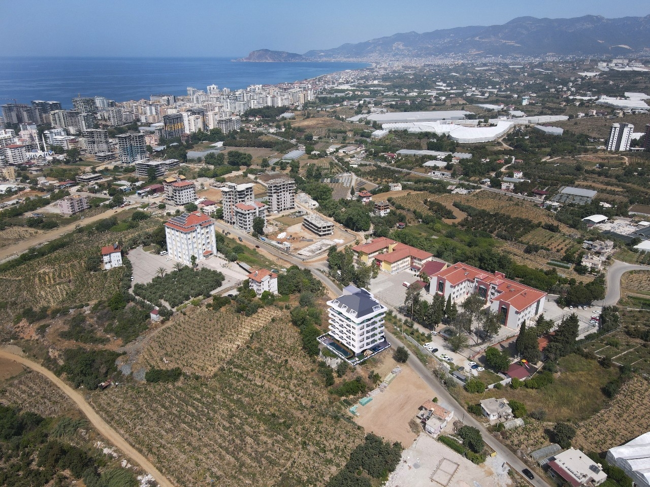 Lyxig 1+1 lägenhet med fantastisk utsikt i Alanya