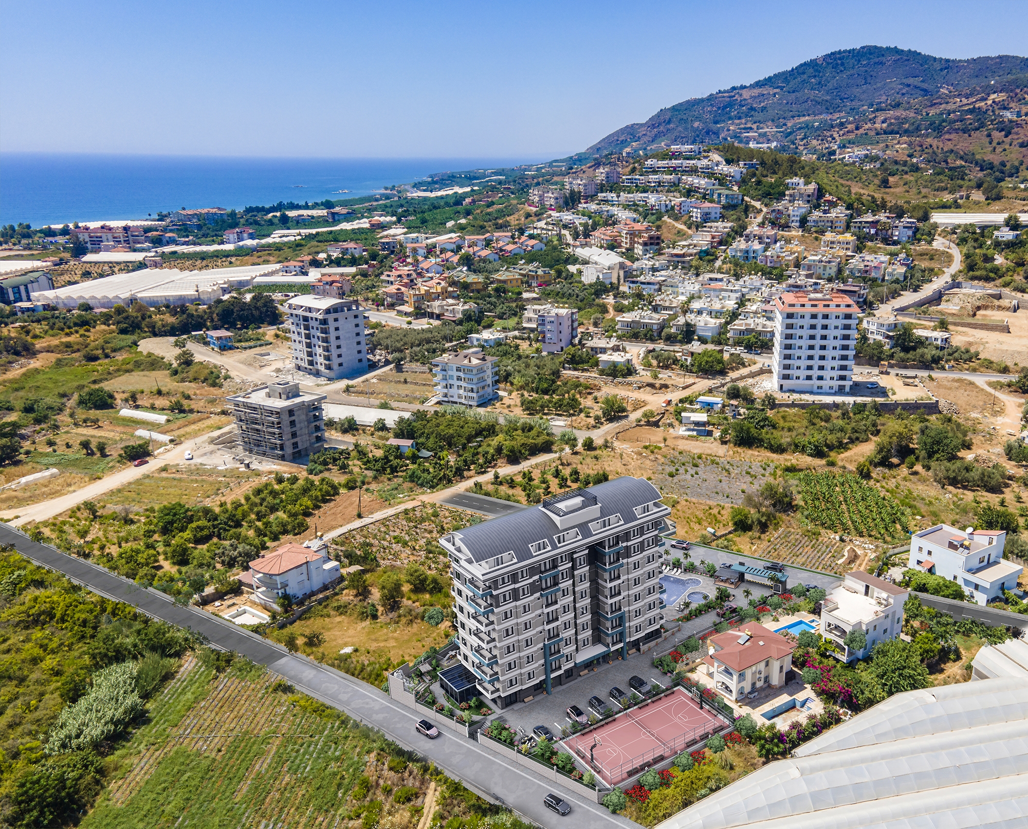 Luxury 1+1 Apartment with Sea and Mountain Views in Demirtas