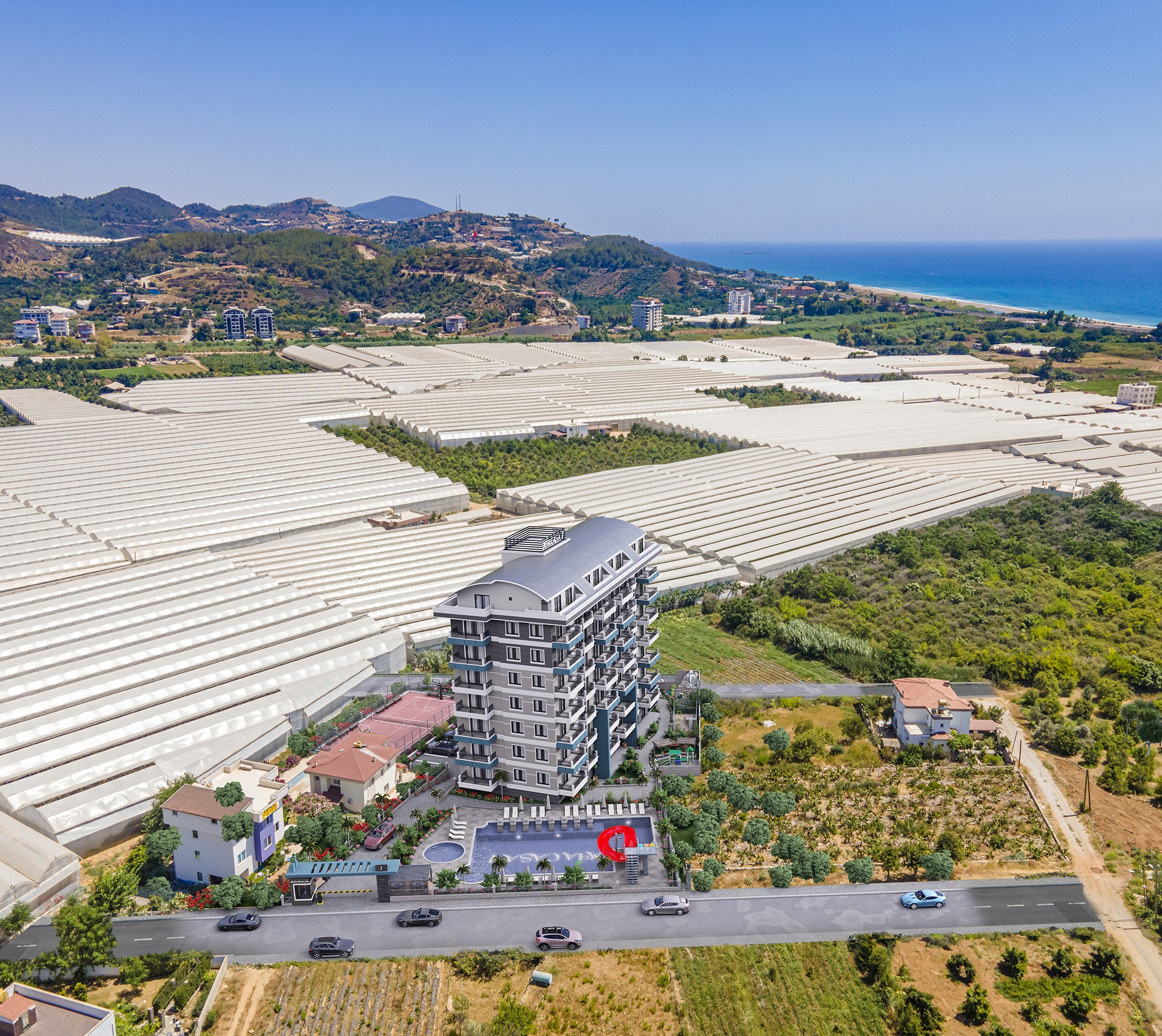 Luxury 1+1 Apartment with Sea and Mountain Views in Demirtas
