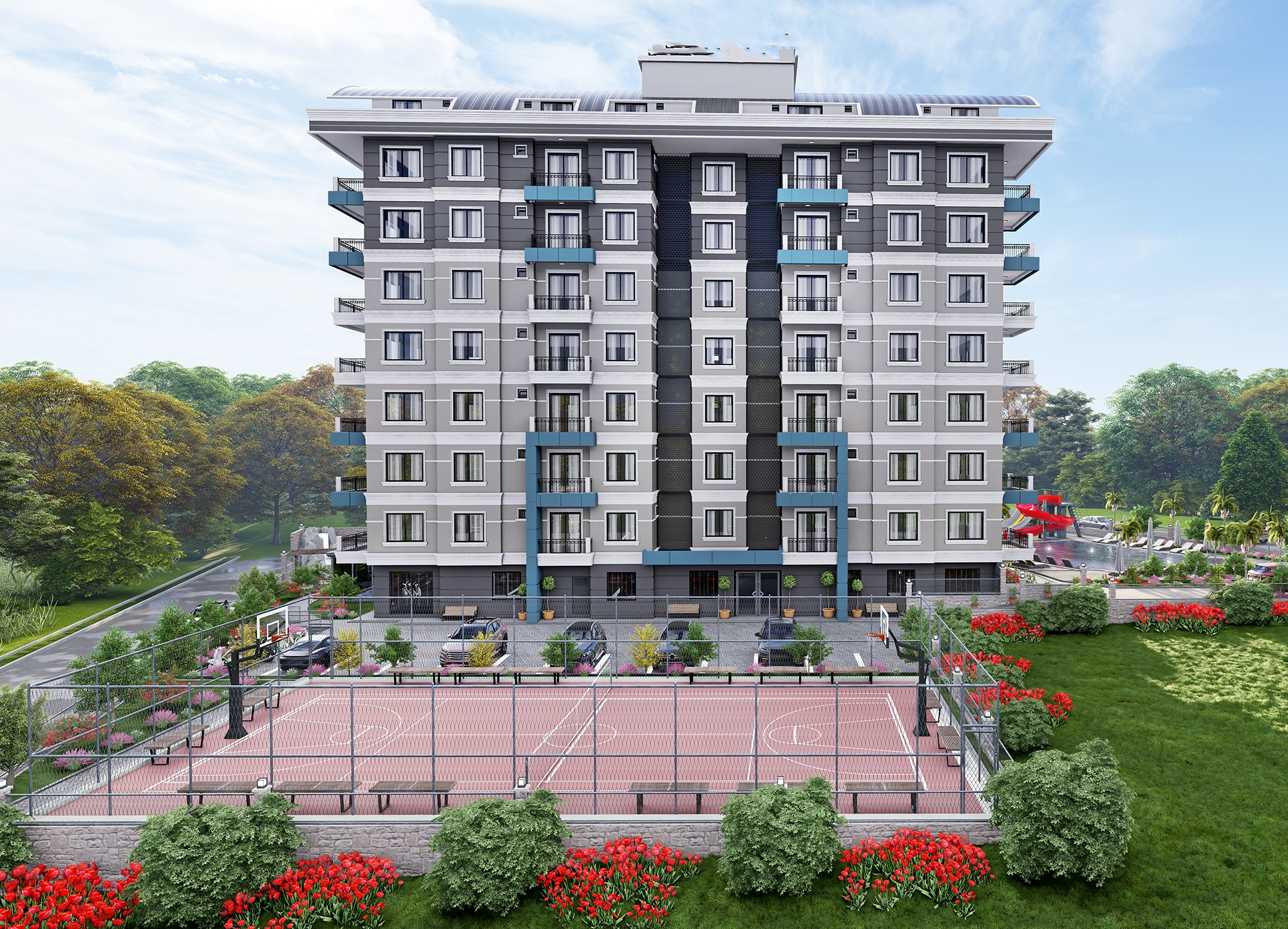 Luxury 1+1 Apartment with Sea and Mountain Views in Demirtas