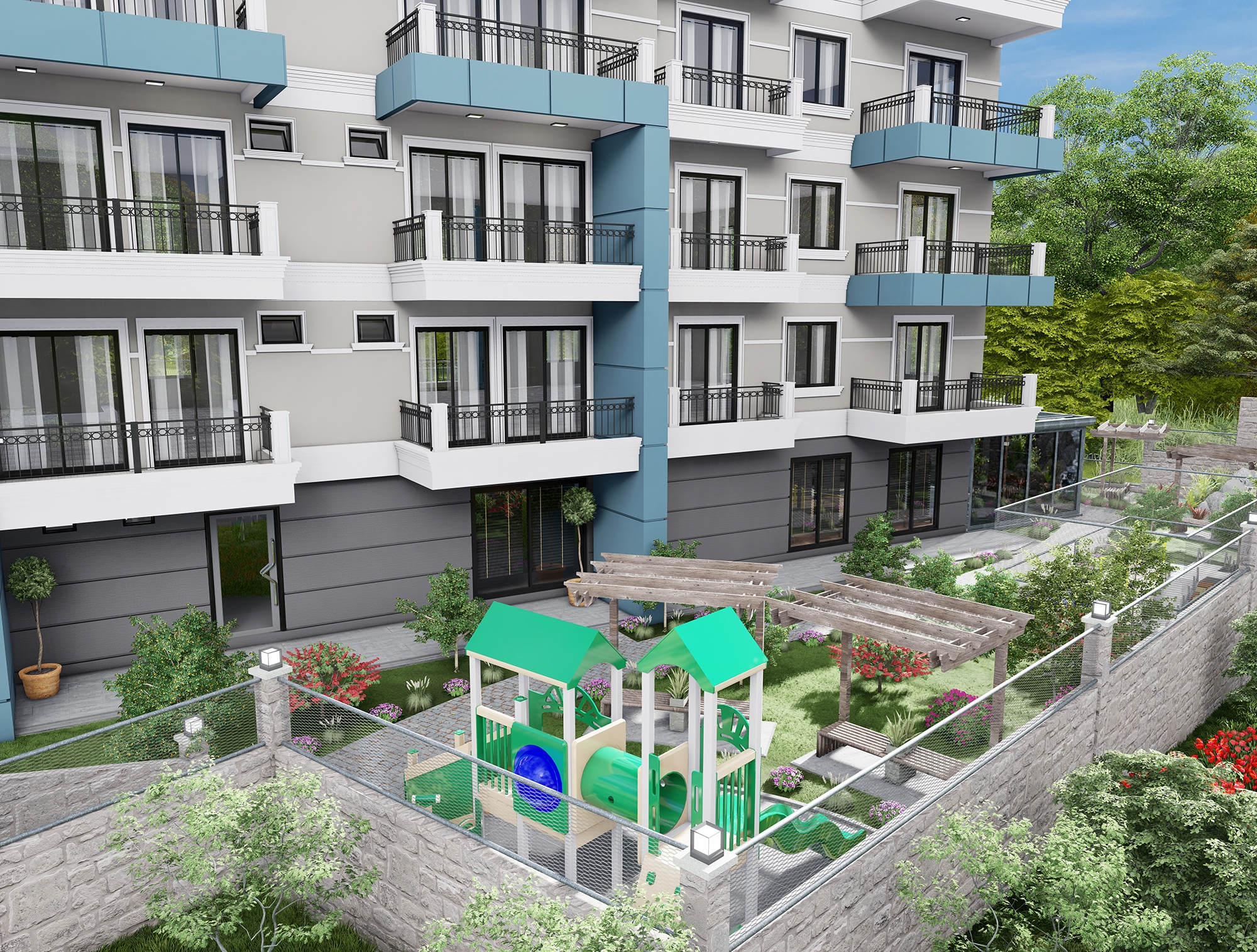 Luxury 1+1 Apartment with Sea and Mountain Views in Demirtas