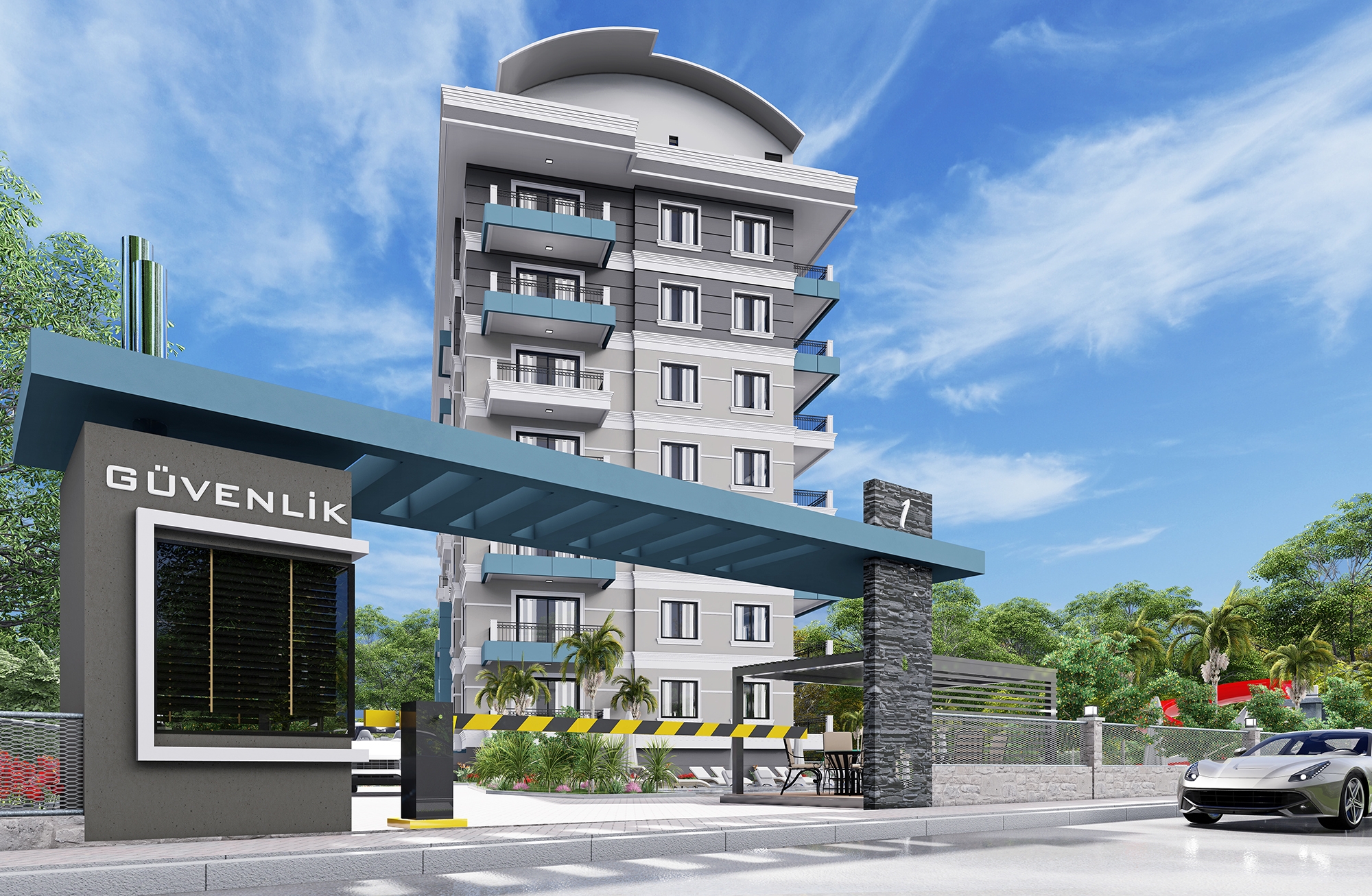Luxury 1+1 Apartment with Sea and Mountain Views in Demirtas