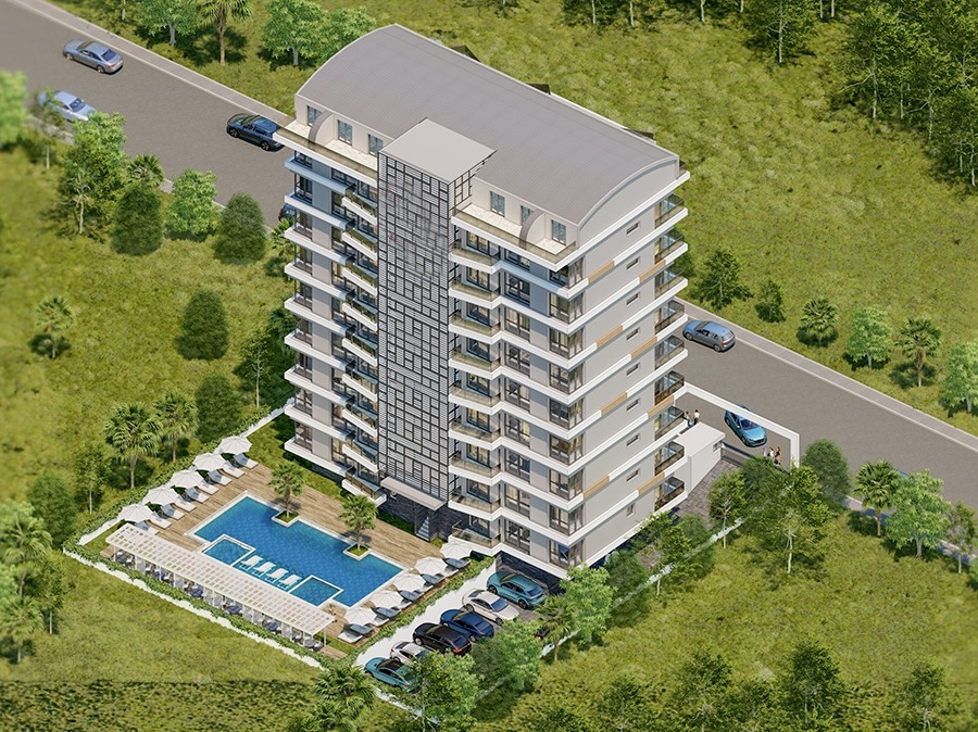 Luxury Mountain View 1+1 Apartment, Alanya Mahmutlar