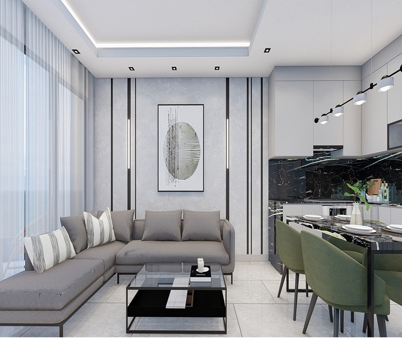 Luxury Mountain View 1+1 Apartment, Alanya Mahmutlar