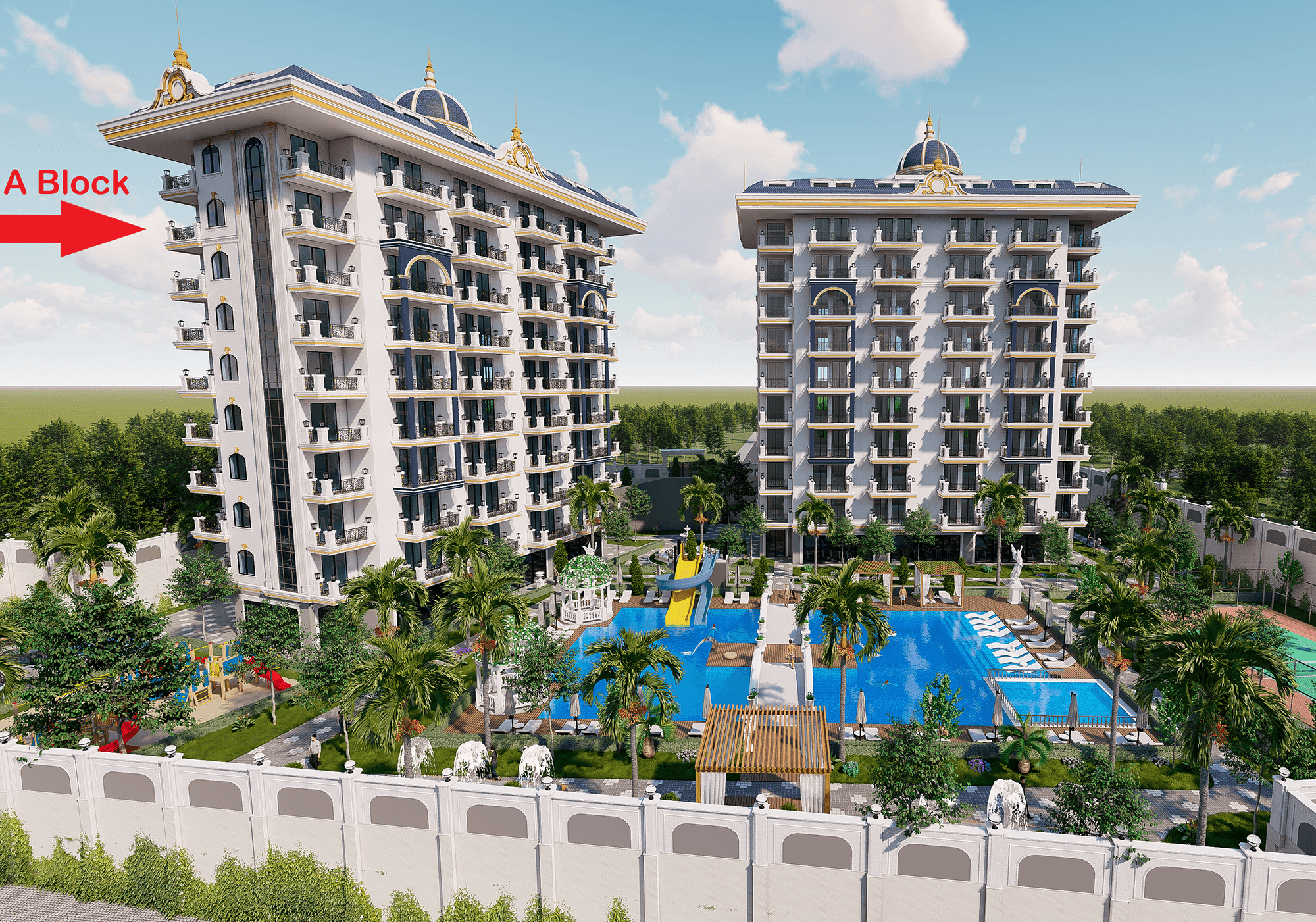 Luxury 1+1 Apartment with Sea and Mountain Views in Avsallar, Alanya