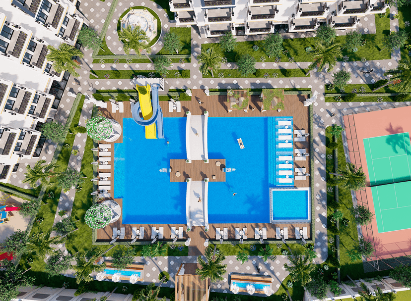 Luxury 1+1 Apartment with Sea and Mountain Views in Avsallar, Alanya