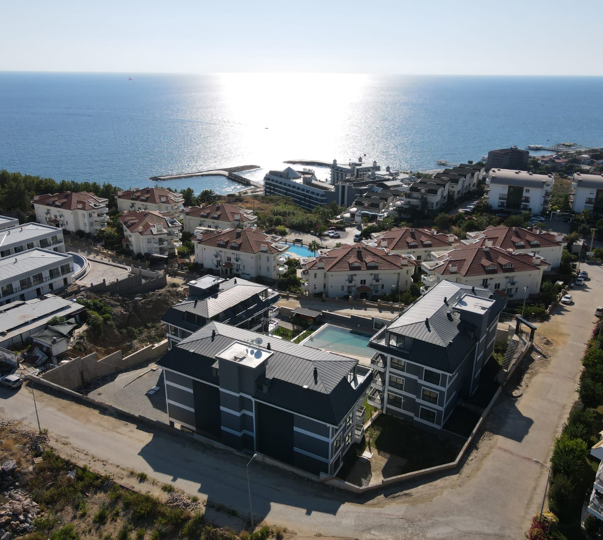 Luksuriøs 1+1 Lejlighed med Hav- og Bjergudsigt, Alanya - Konakli