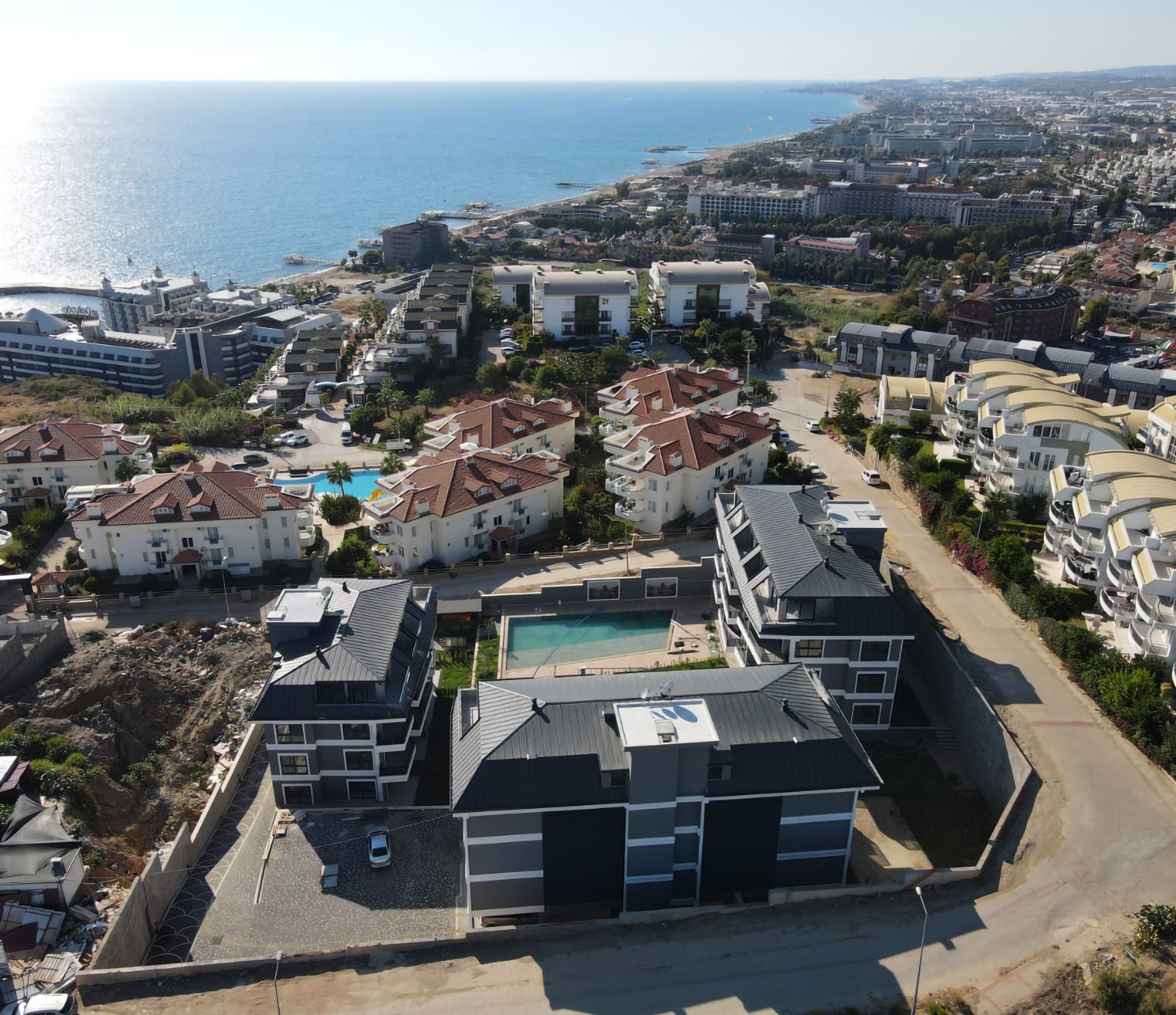 Luksuriøs 1+1 Lejlighed med Hav- og Bjergudsigt, Alanya - Konakli