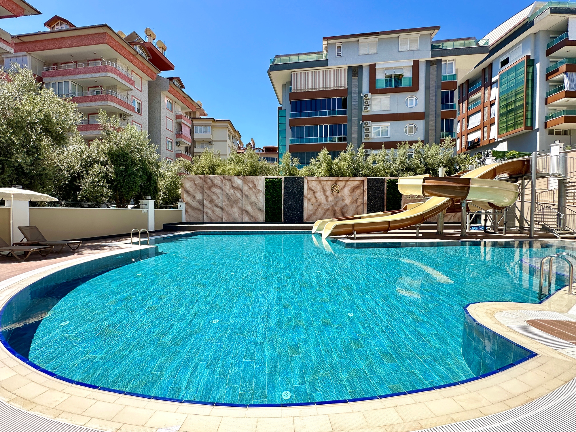 Luxuriöse 2+1 Wohnung mit Meerblick und Bergblick, Alanya - Hasbahce