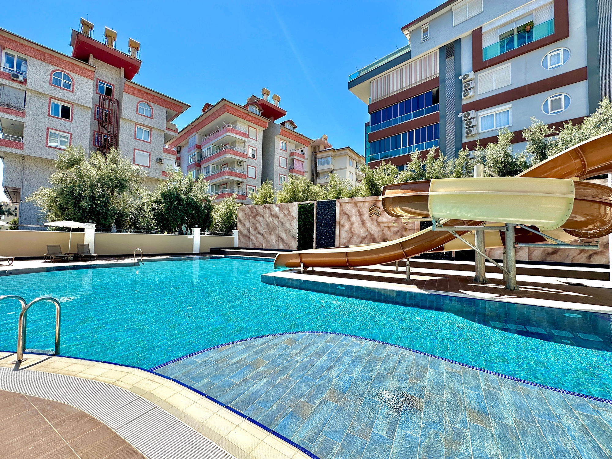 Luxuriöse 2+1 Wohnung mit Meerblick und Bergblick, Alanya - Hasbahce