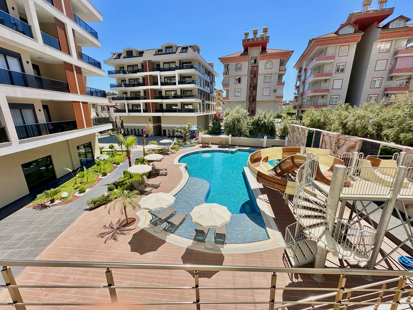 Luxuriöse 2+1 Wohnung mit Meerblick und Bergblick, Alanya - Hasbahce