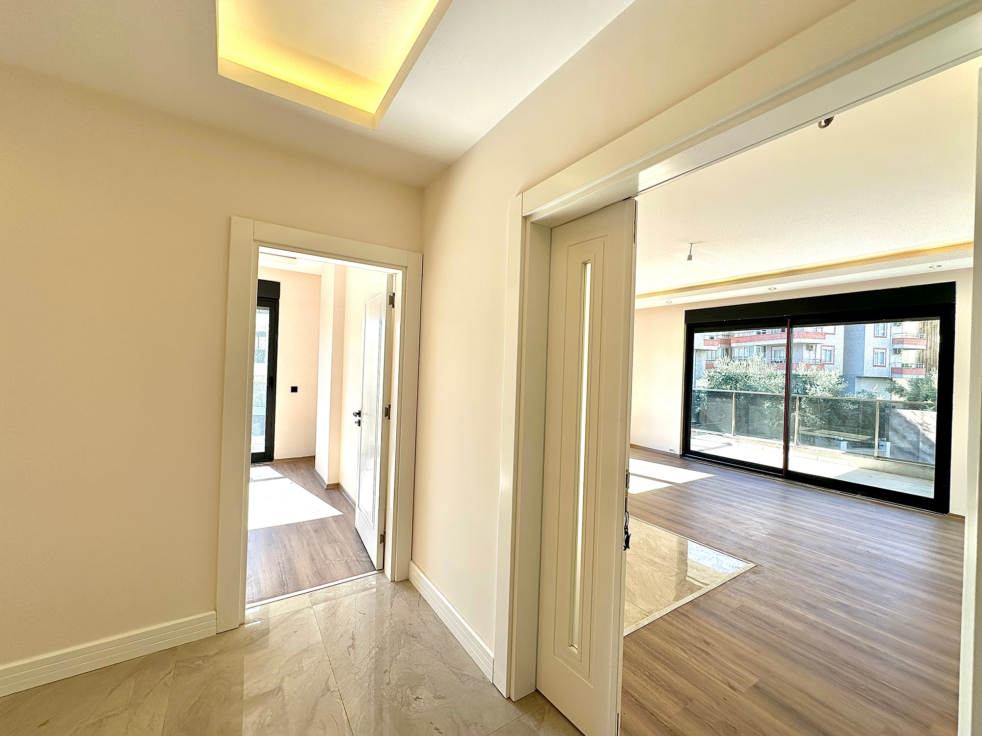 Luxuriöse 2+1 Wohnung mit Meerblick und Bergblick, Alanya - Hasbahce
