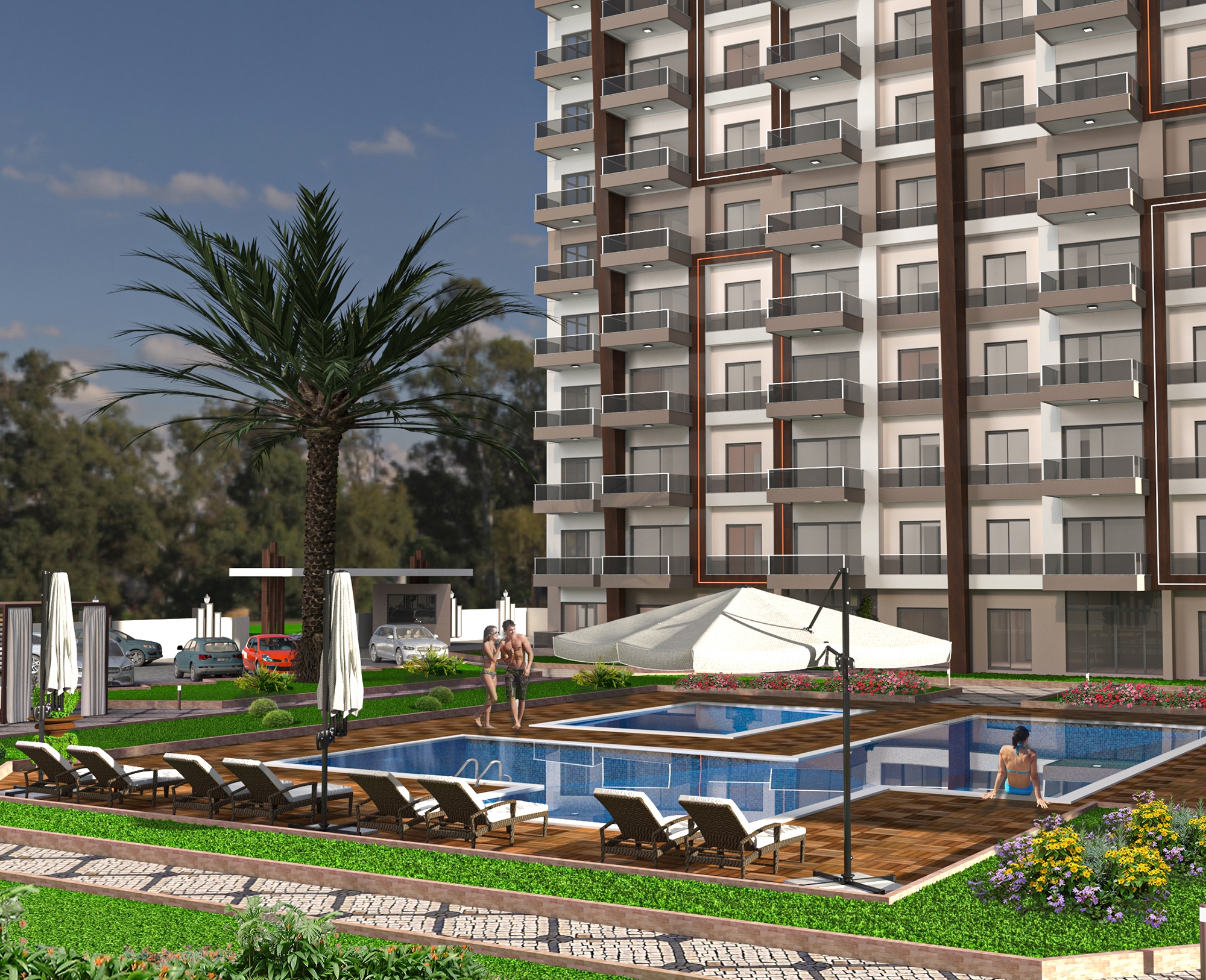 Luxury 1+1 Apartment with Mountain View in Gazipasa, Alanya