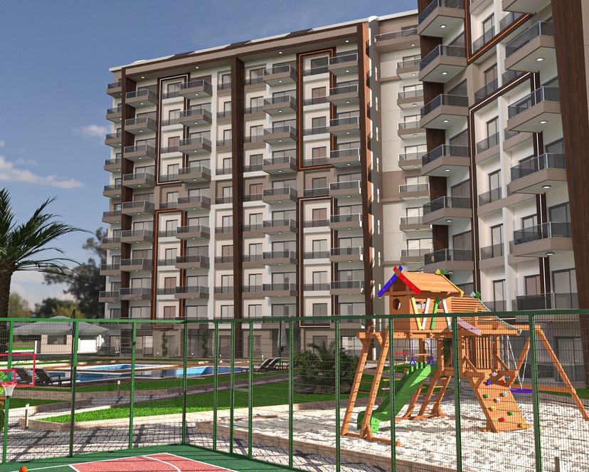 Luxury 1+1 Apartment with Mountain View in Gazipasa, Alanya