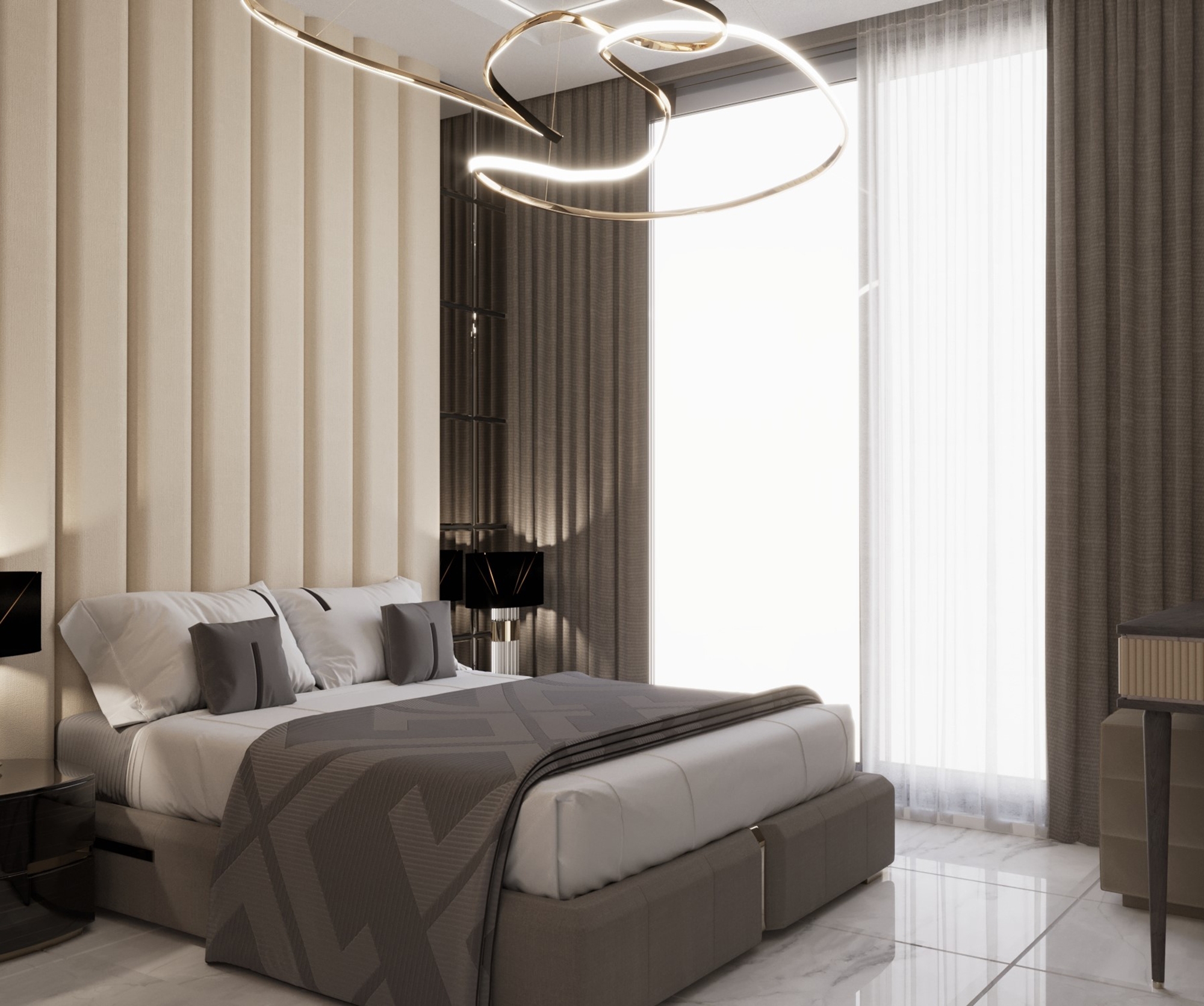 Luxury 1+1 Apartment with Mountain View in Gazipasa, Alanya