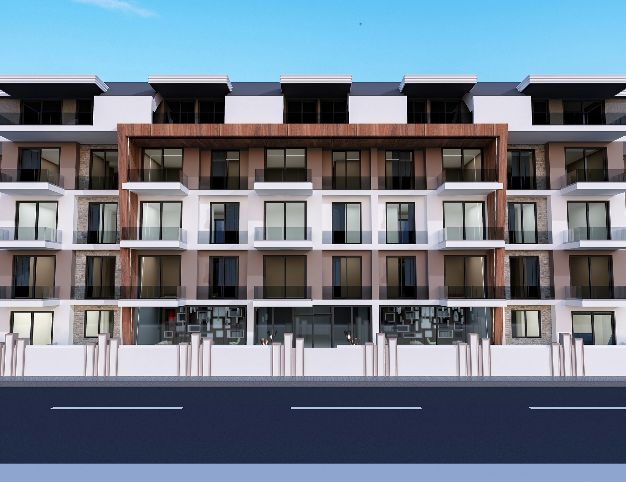 Moderne 1+1 Leilighet med Fjellutsikt i Gazipasa, Alanya