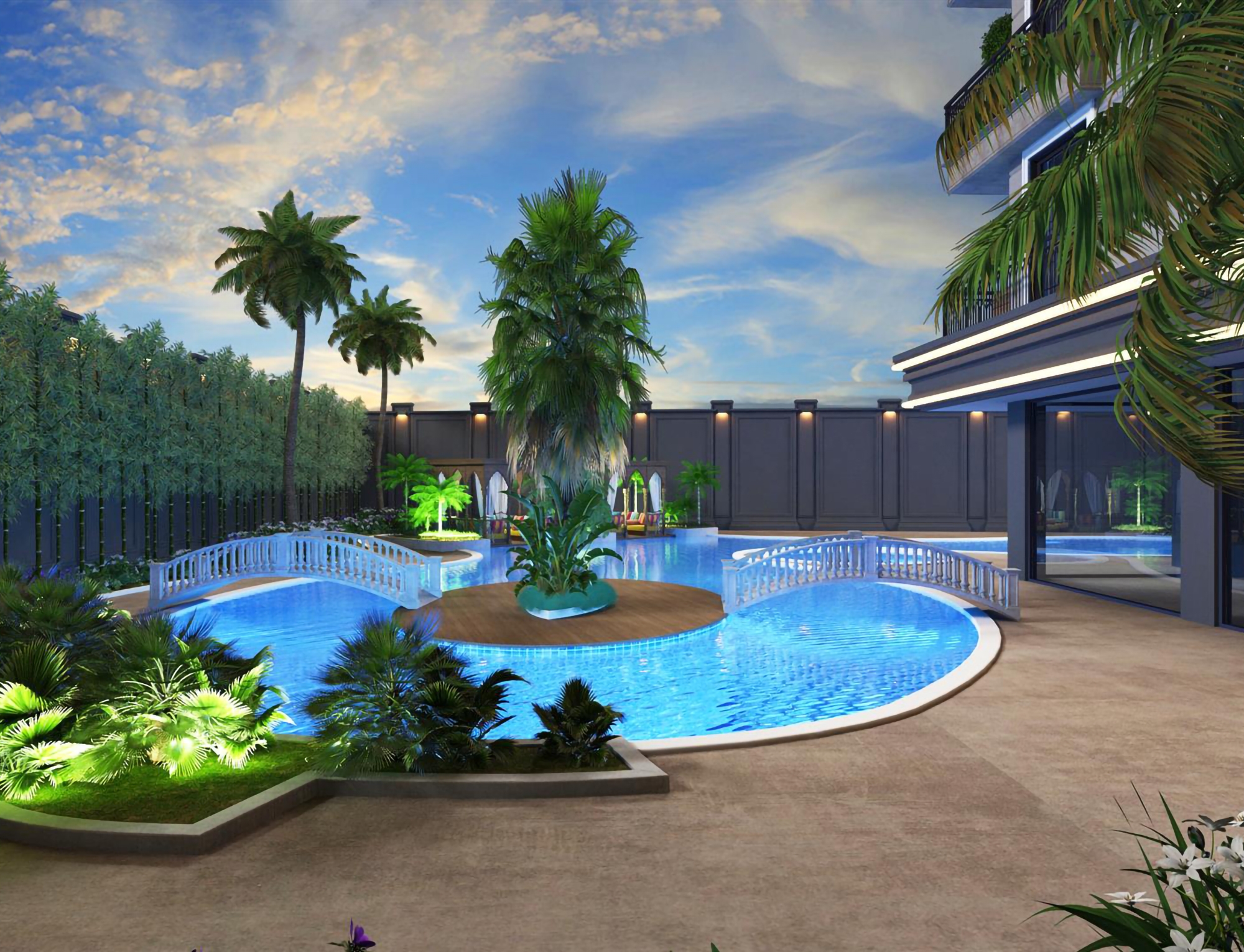 Stilvolles 1+1 Apartment mit Meerblick in Alanya Zentrum