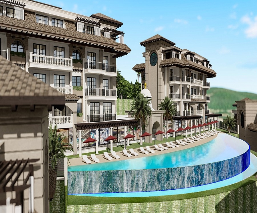 Luxuriöses 1+1 Apartment mit Meerblick und Bergblick, Alanya - Kargicak