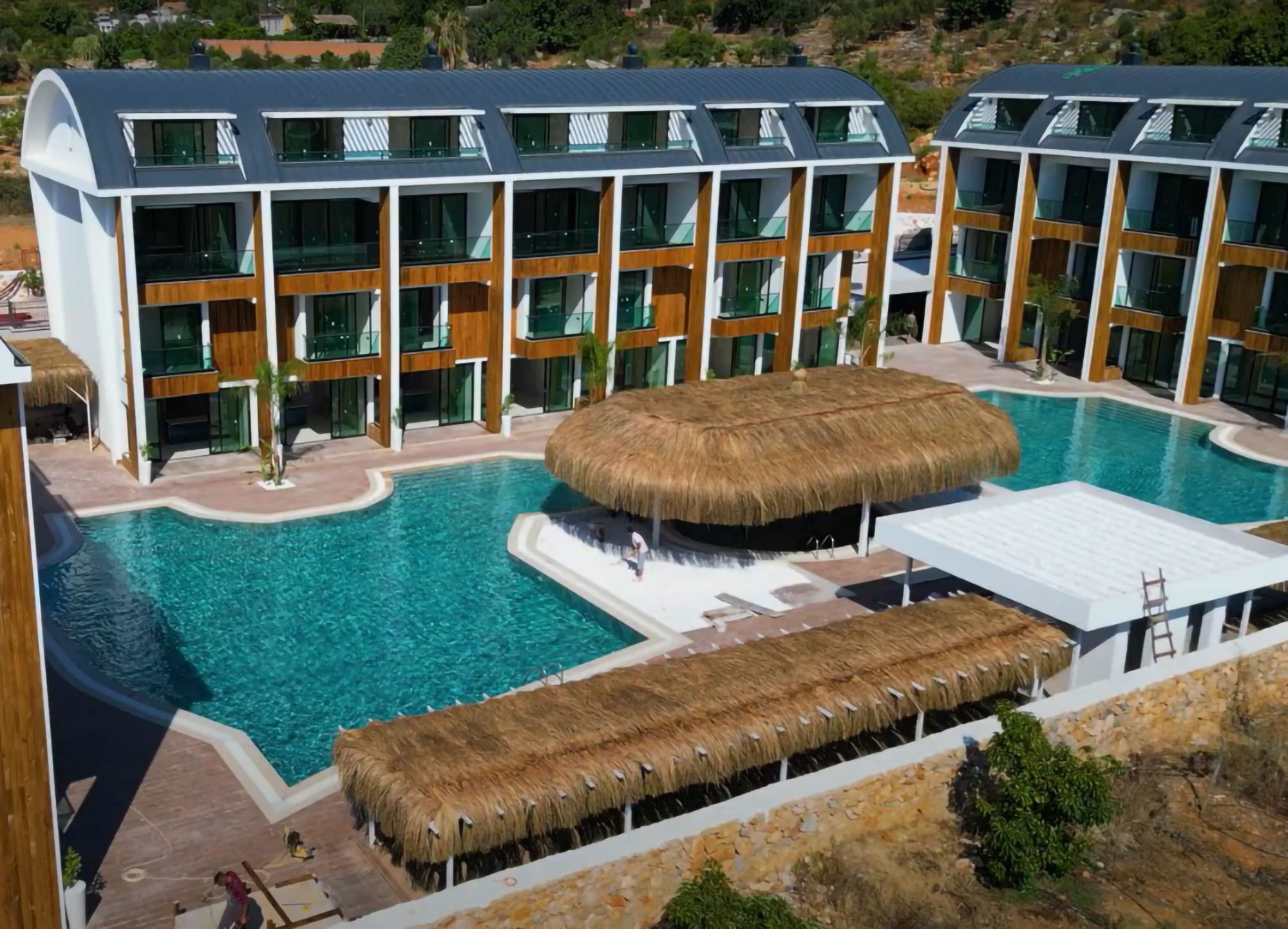 Luksus 2+1 Lejlighed med Hav- og Bjergudsigt, Alanya - Konakli