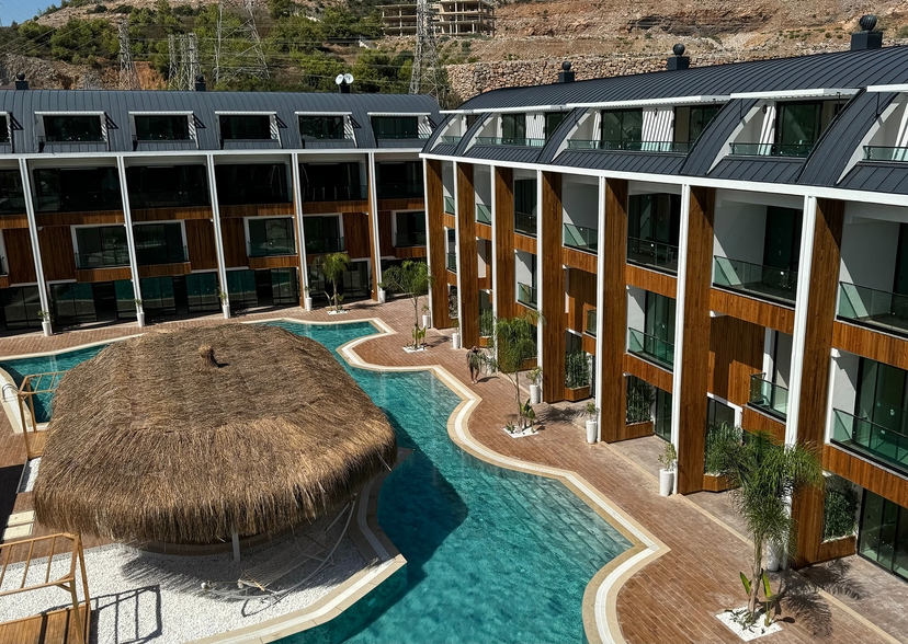 Luksus 2+1 Lejlighed med Hav- og Bjergudsigt, Alanya - Konakli