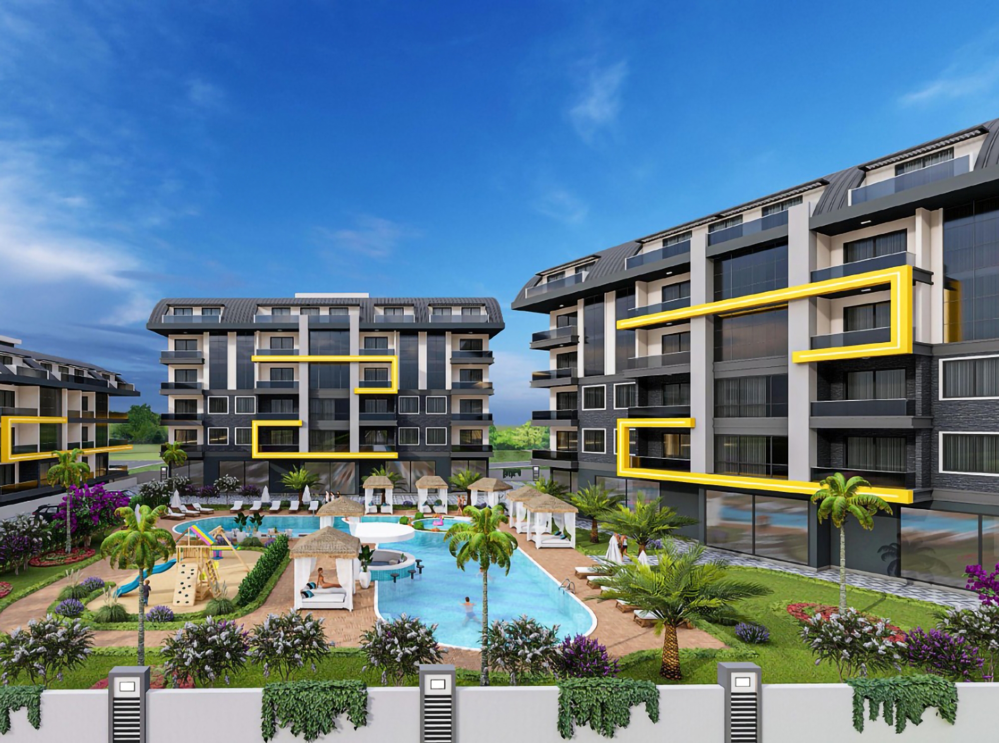 Ylellinen 1+1 Asunto meri- ja vuorinäköaloilla, Alanya - Oba