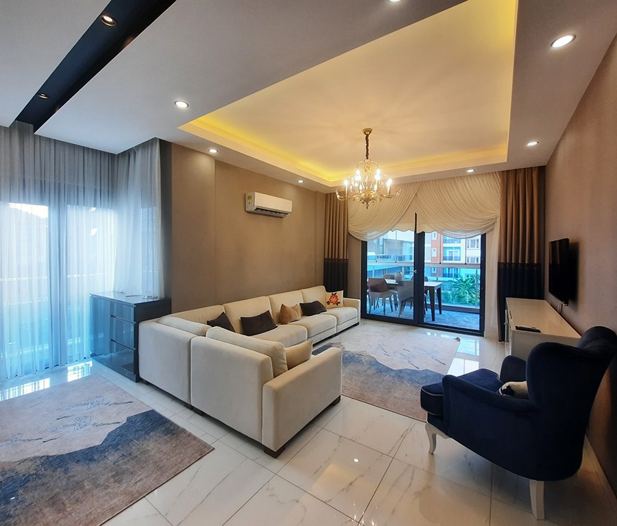 Luksus 3+1 Lejlighed med Bjergudsigt, Alanya - Oba