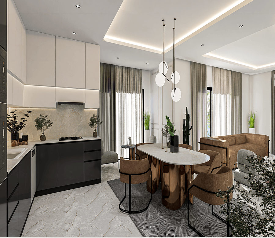 New penthouses and apartments in Mahmutlar
