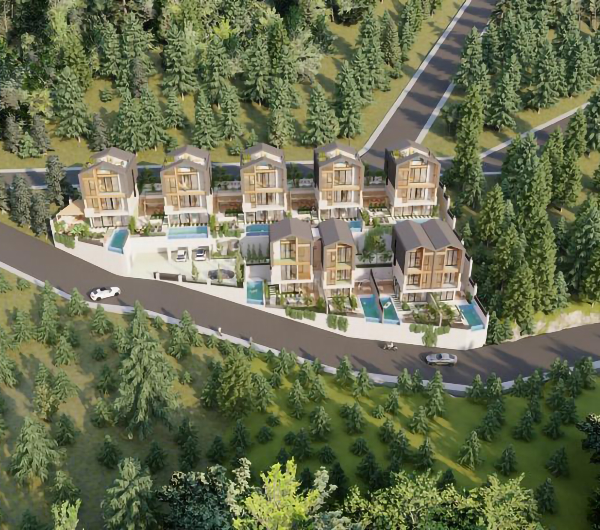 Luxury 2+1 Villa with Sea and Castle Views, Alanya Tepe