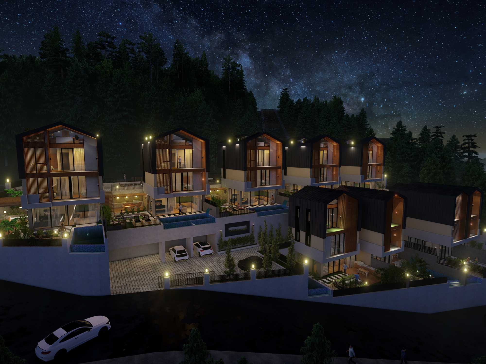 Luxury 2+1 Villa with Sea and Castle Views, Alanya Tepe