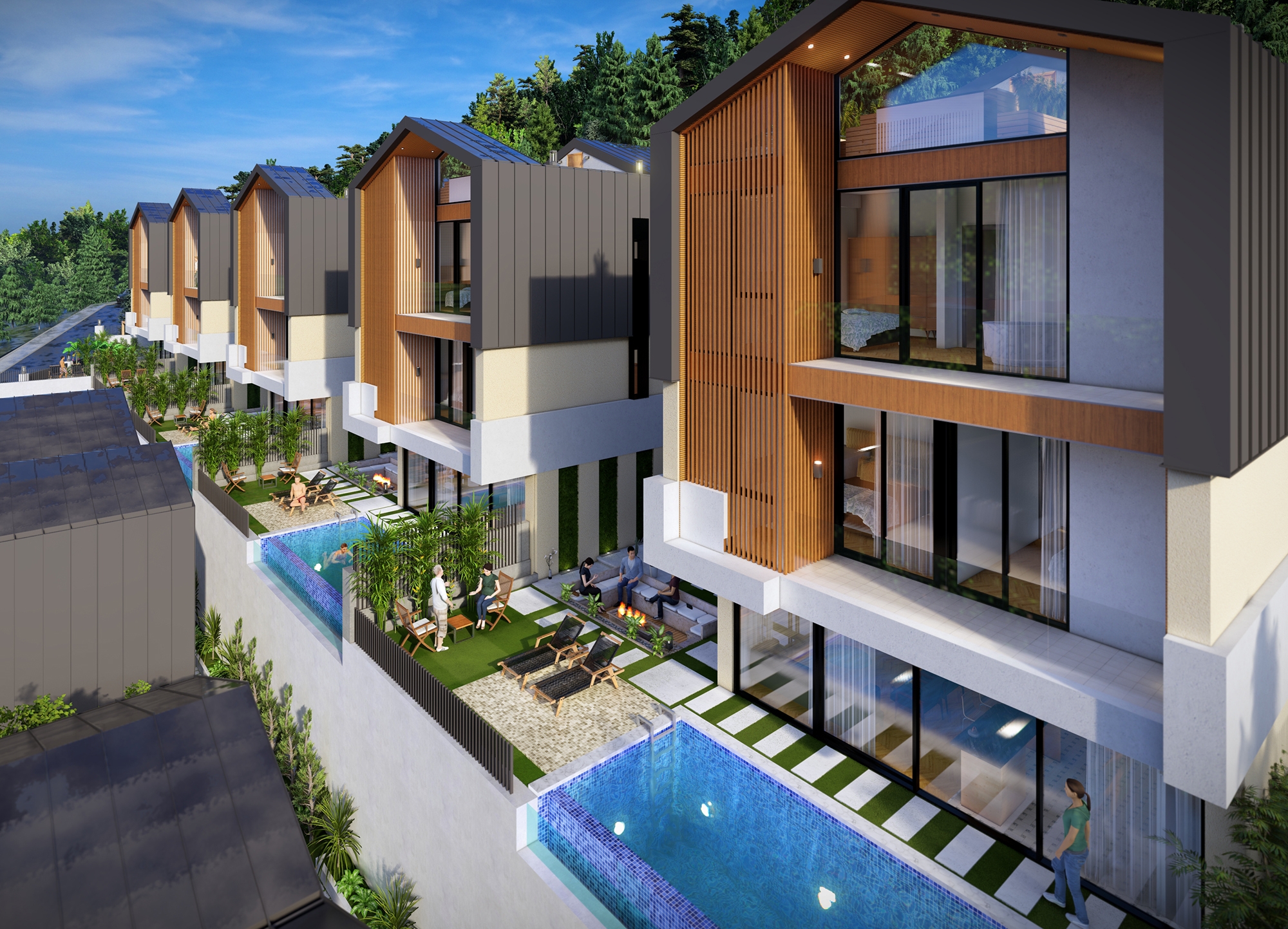 Luxury 2+1 Villa with Sea and Castle Views, Alanya Tepe