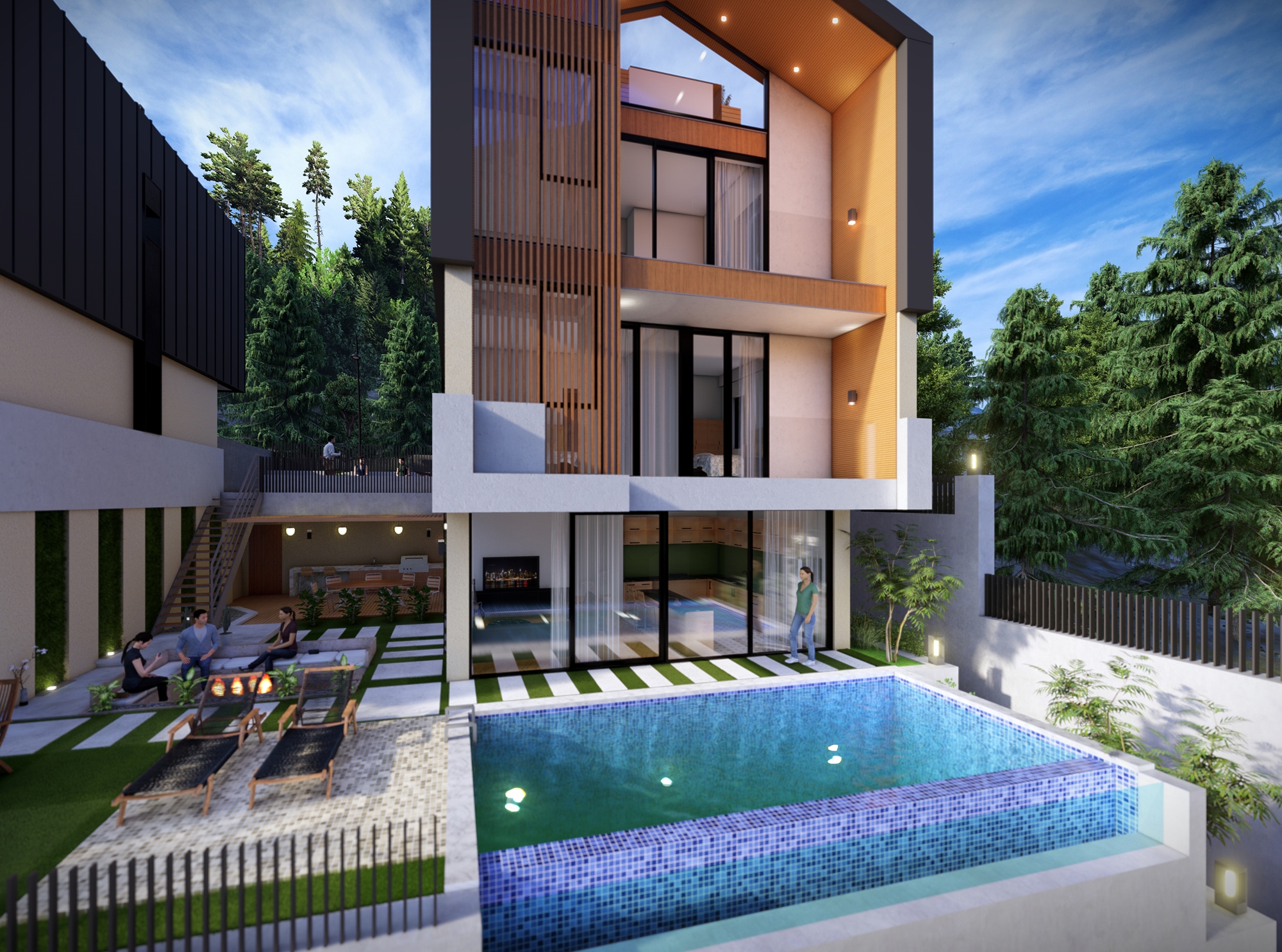 Luxury 2+1 Villa with Sea and Castle Views, Alanya Tepe