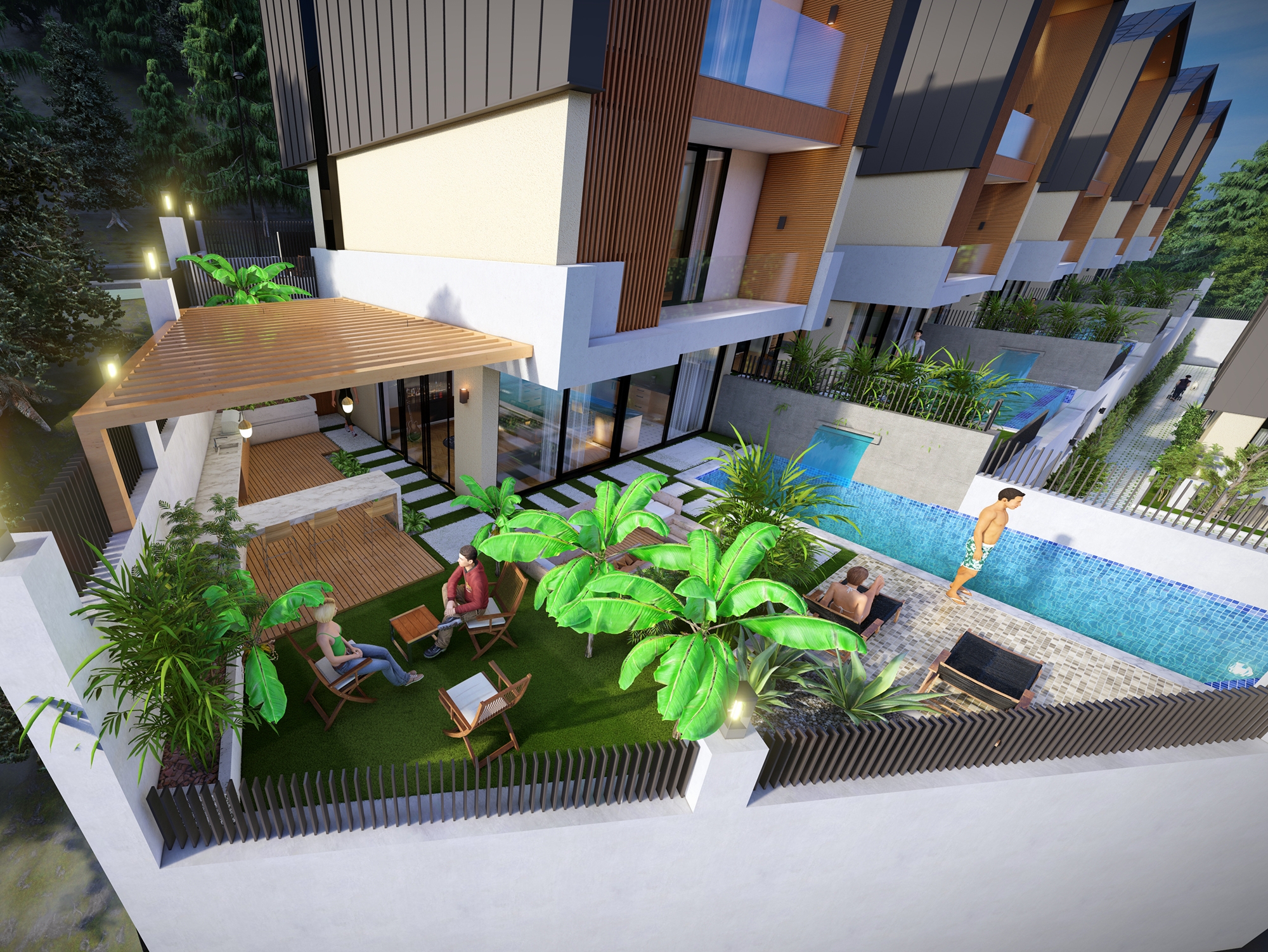 Luxury 2+1 Villa with Sea and Castle Views, Alanya Tepe