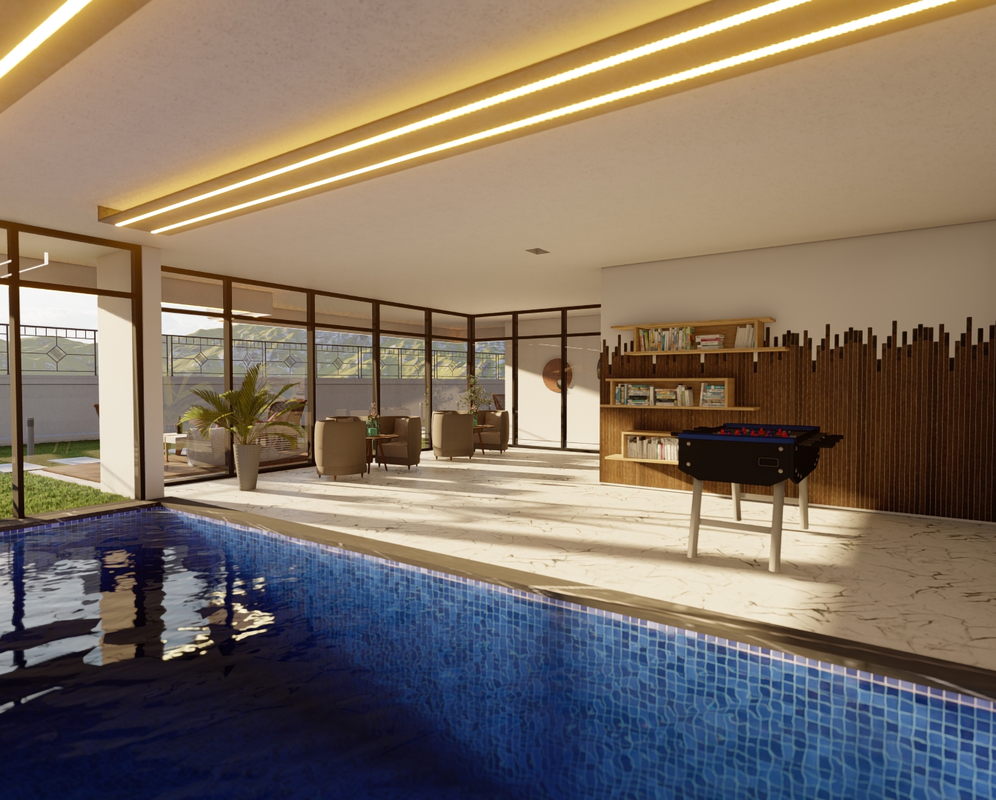 Luxuriöses 1+1 Apartment mit Meerblick und Bergblick in Alanya - Avsallar