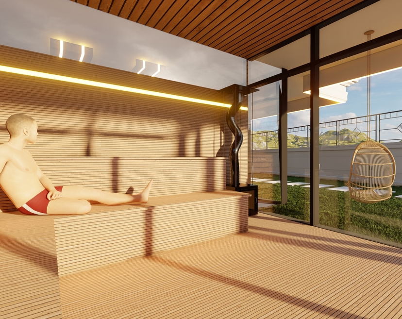 Luxuriöses 1+1 Apartment mit Meerblick und Bergblick in Alanya - Avsallar