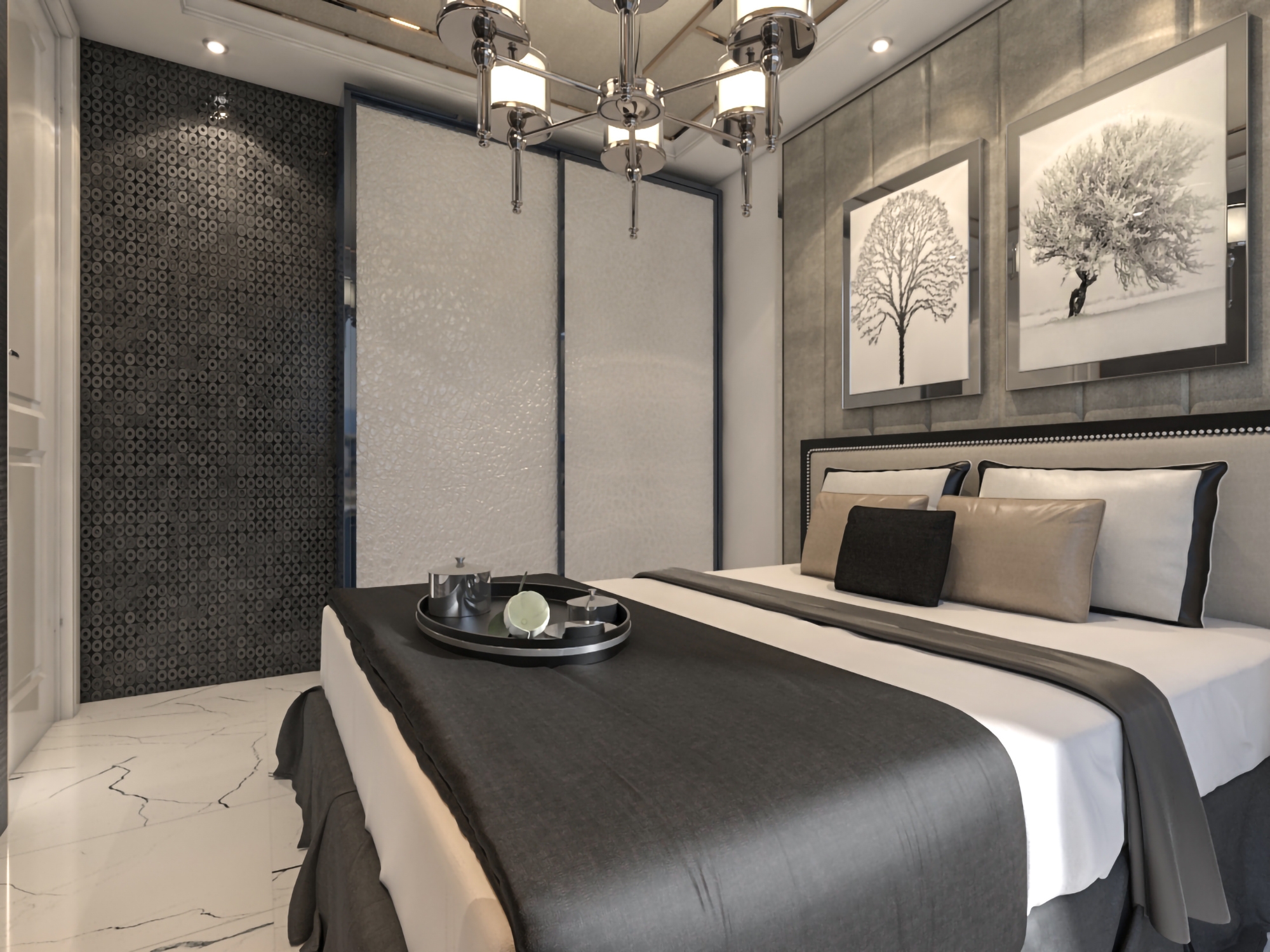 Luxuriöses 1+1 Apartment mit Meerblick und Bergblick in Alanya - Avsallar