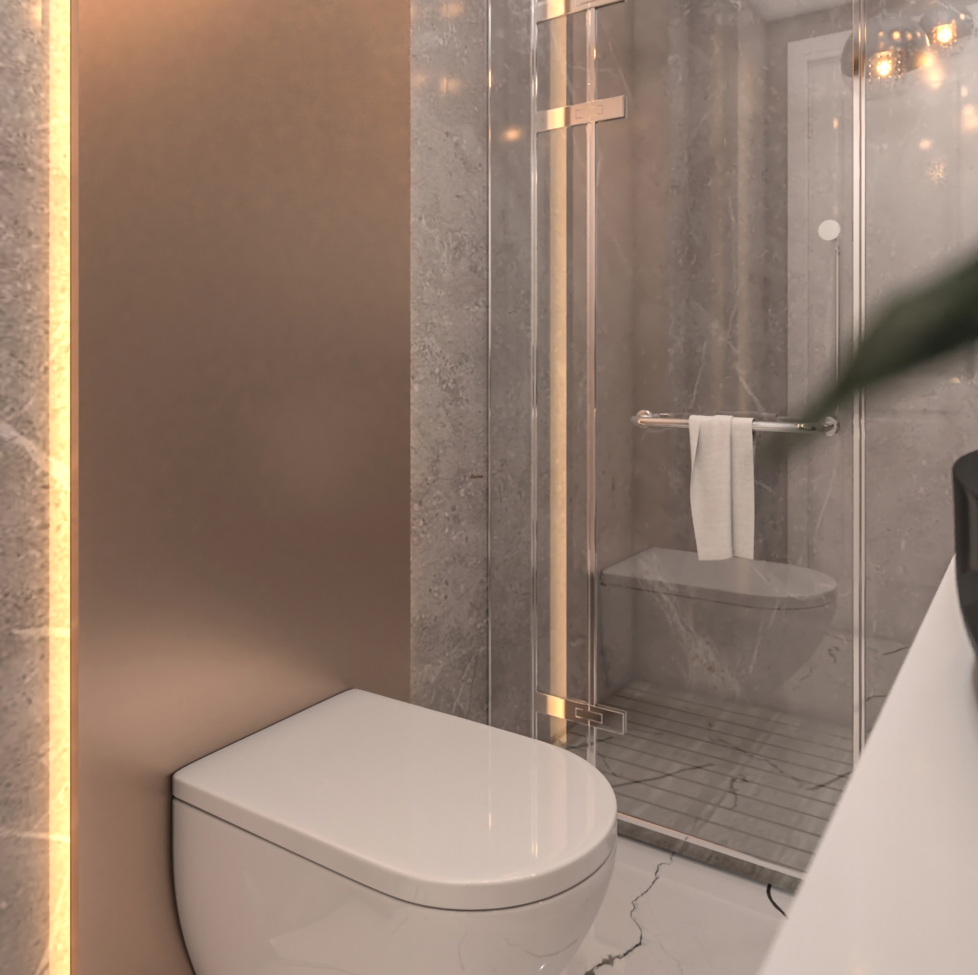 Luxuriöses 1+1 Apartment mit Meerblick und Bergblick in Alanya - Avsallar