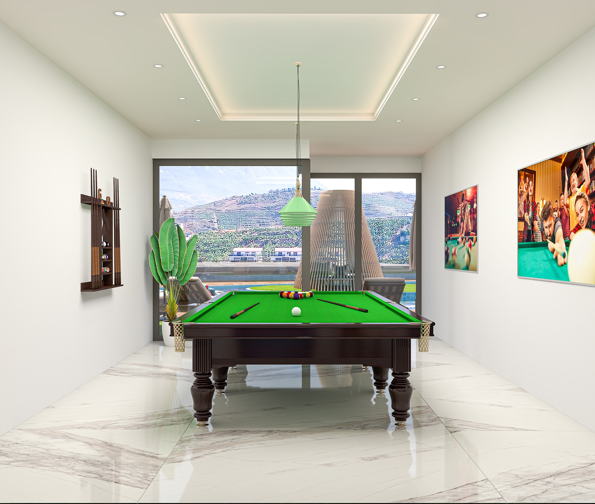 Luxuriöses 1+1 Apartment mit Meerblick und Bergblick in Kargicak