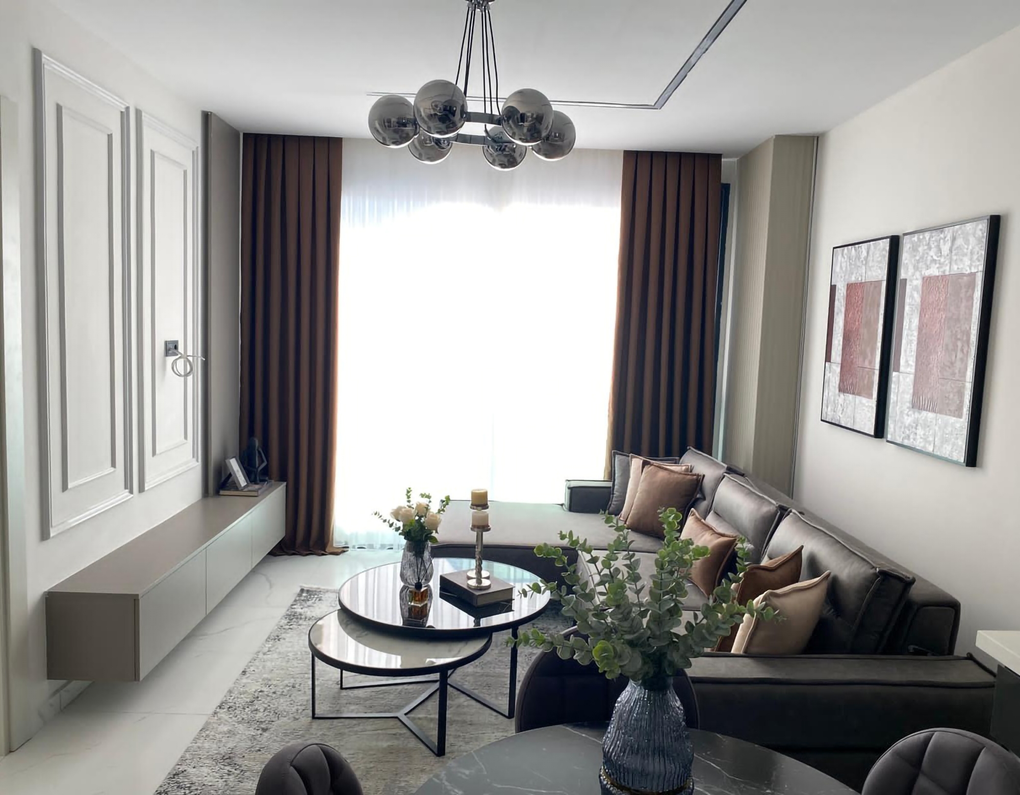 Luxuriöses 1+1 Apartment mit Meerblick und Bergblick in Kargicak