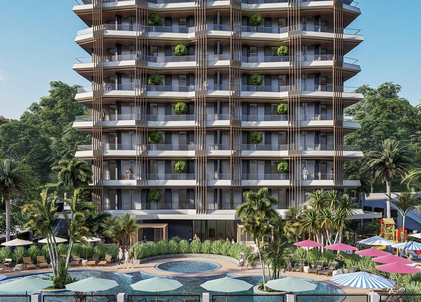 Luksus 1+1 Lejlighed med Bjergudsigt i Demirtas, Alanya