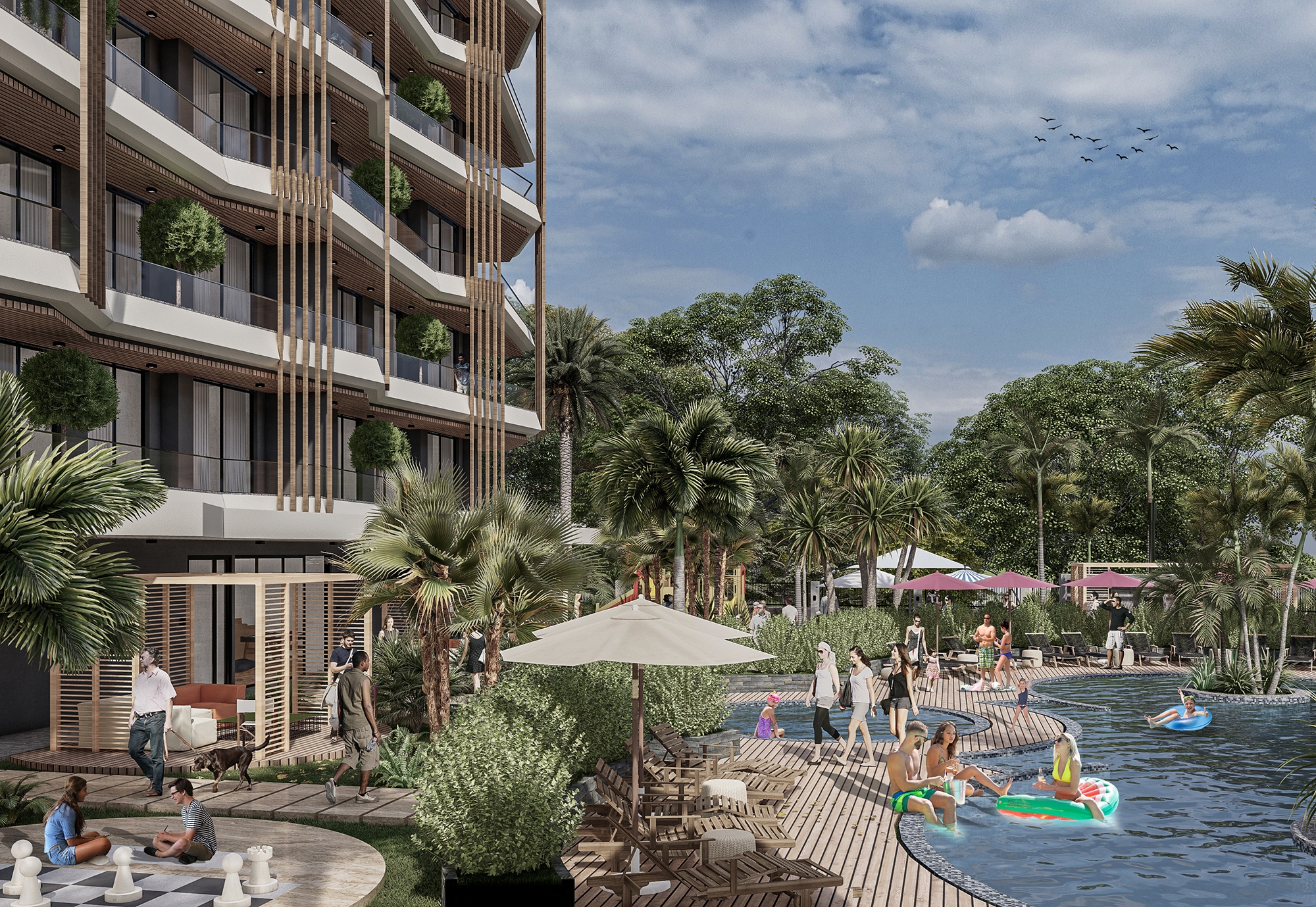 Luksus 1+1 Lejlighed med Bjergudsigt i Demirtas, Alanya