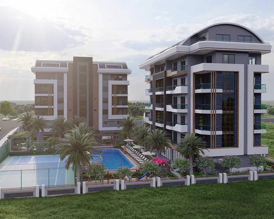 Luxurious apartments in Alanya close to the sea