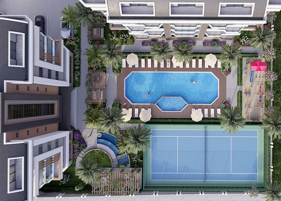 Luxurious apartments in Alanya close to the sea