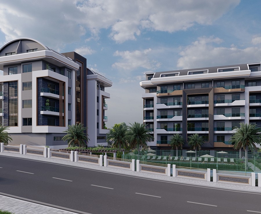 Luxurious apartments in Alanya close to the sea