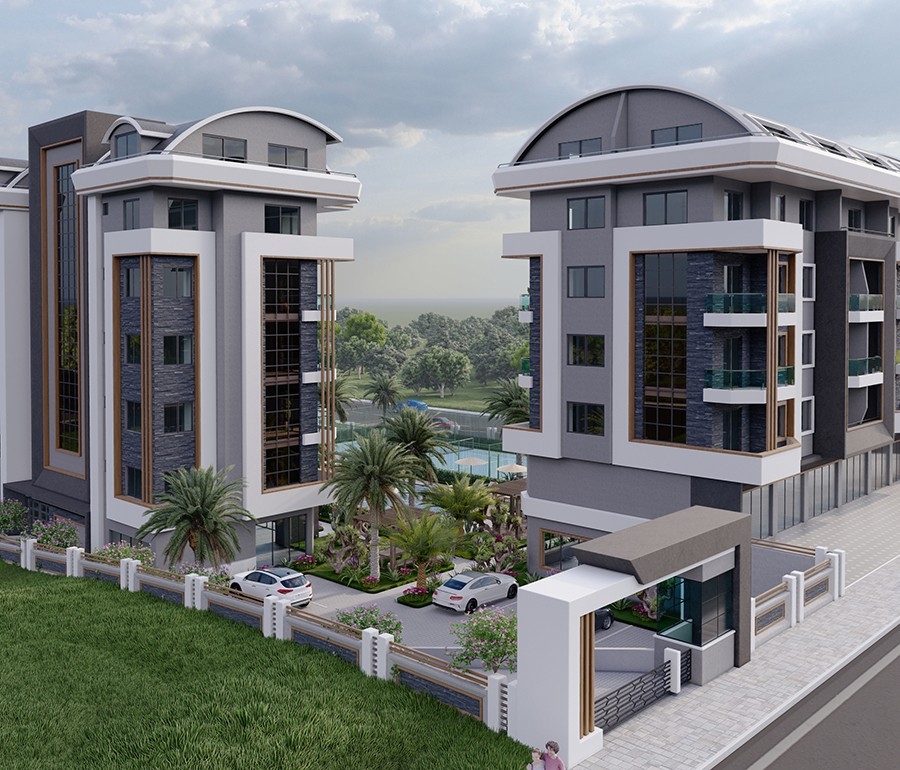 Luxurious apartments in Alanya close to the sea