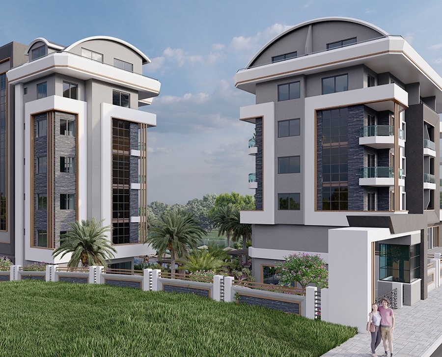 Luxurious apartments in Alanya close to the sea