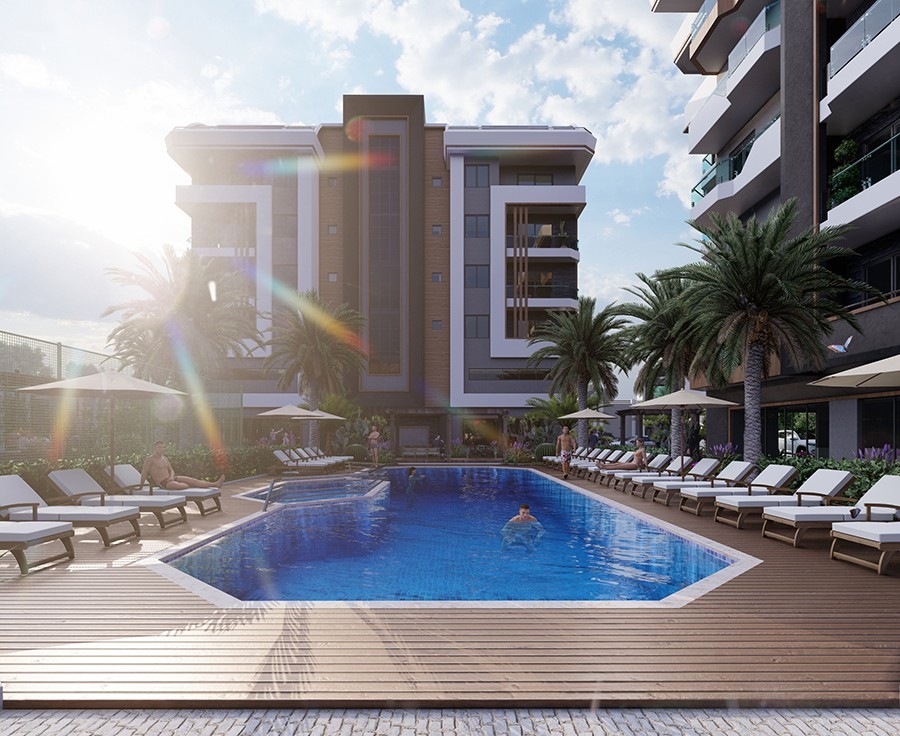 Luxurious apartments in Alanya close to the sea